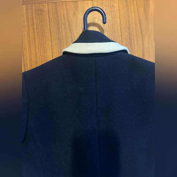J.Crew Midnight Blue and White Wool Blend Coat, size 6, as seen on Meghan Markle - Picture 7 of 10